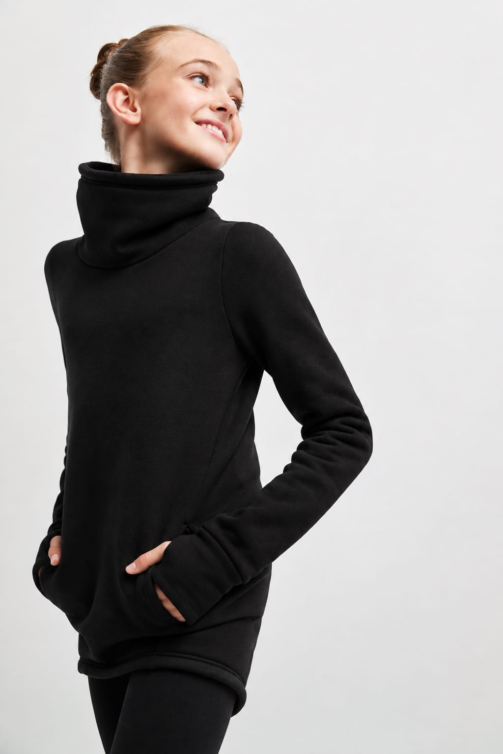 Mondor 4492 Polartec Sweater Black - Girls By Mondor Canada -