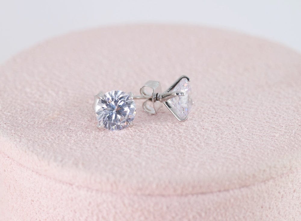 FH2 10mm Rhinestone Stud Earrings - Pierced By FH2 Canada -