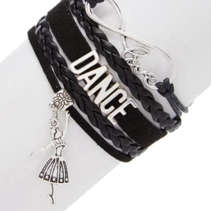 C&J br31 Infinity Love Dance Bracelet - Black By C & J Merchantile Canada - Black