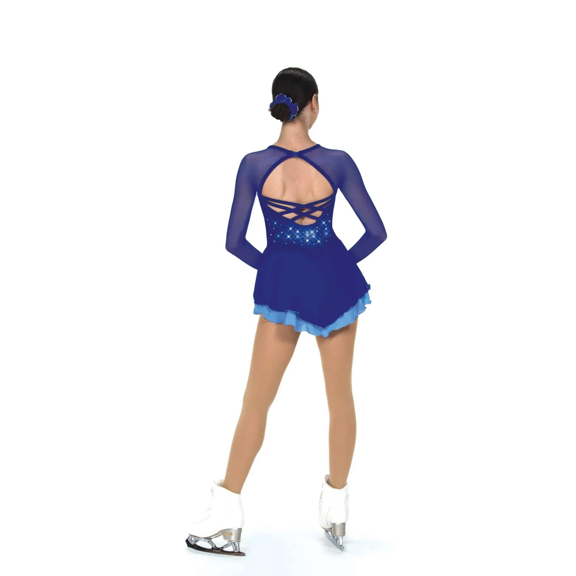 Aurora Ice AA014 Royal Renaissance Skating Dress Adult - Royal Blue By Aurora Ice Canada - L. LA