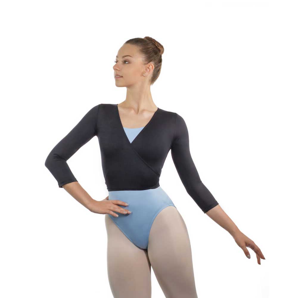 Ballet Rosa Josee Wrap Top - Child By Ballet Rosa Canada - 6 / (01) Noir