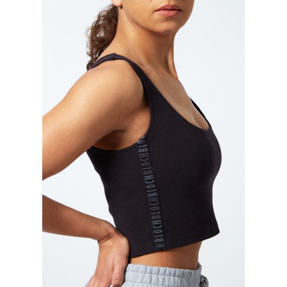 Bloch FT5189 Ribbed Crop Top - Adult By Bloch Canada - Black / Adult Small