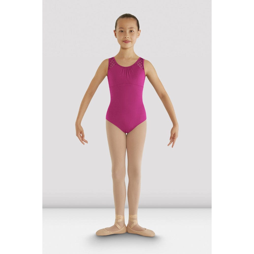 Bloch Heart Mesh Leotard - CL7905 - Girls By Bloch Canada - 4 - 6 / Hot Pink