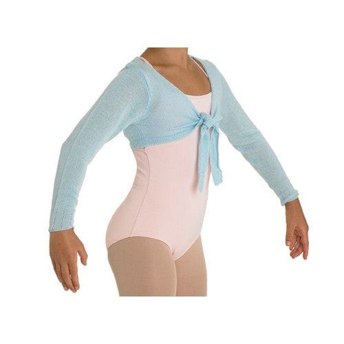 Bloch Hazel Tie Wrap Shrug - Girls - CZ0989 By Bloch Canada - C-M / Light Blue