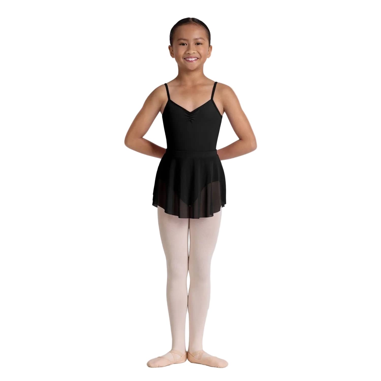 Bloch CR4211 Mesh Pull-On Skirt - Girls By Bloch Canada - Medium-large / Black