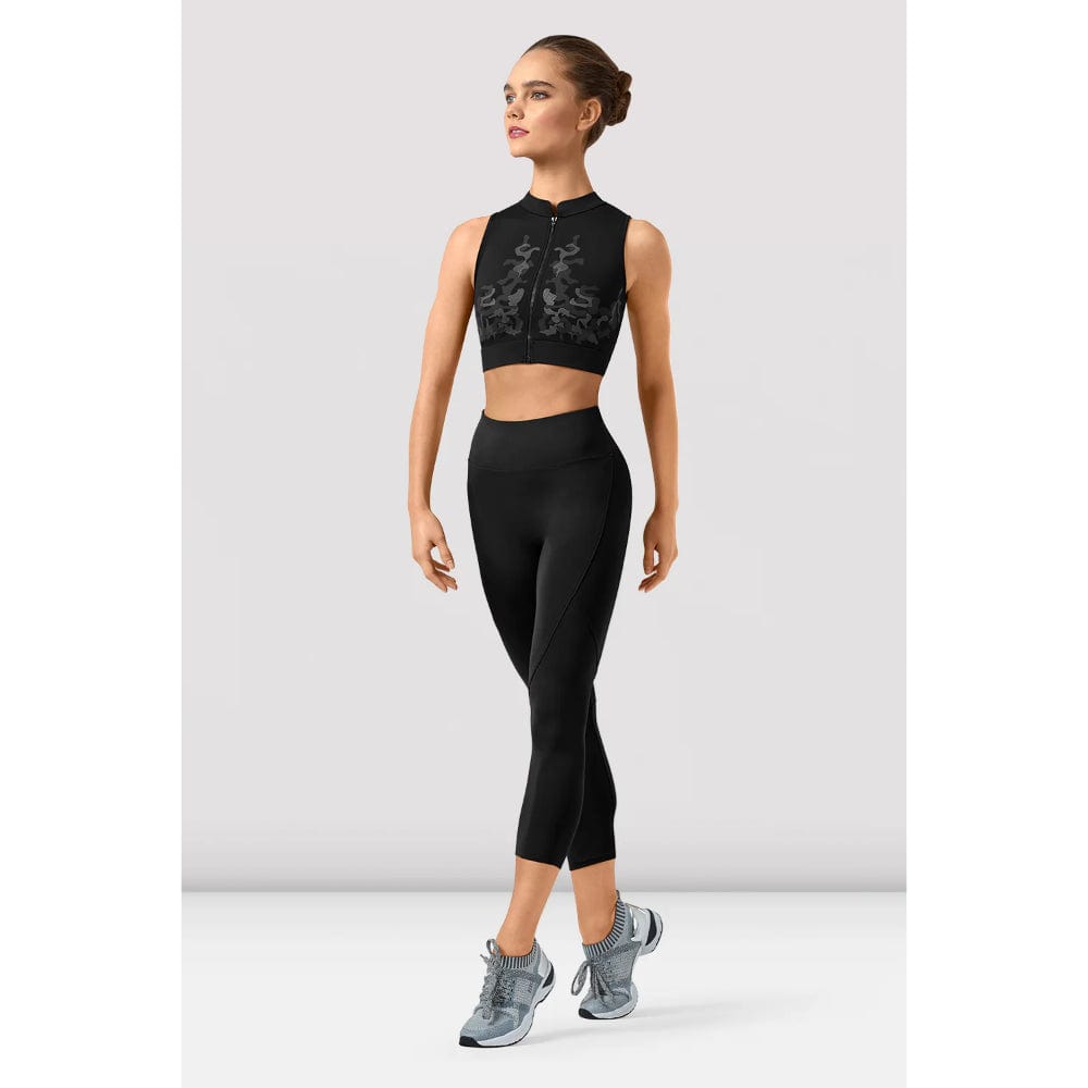 Bloch P9338 7/8 Panel Leggings - Adult By Bloch Canada - Small / Black