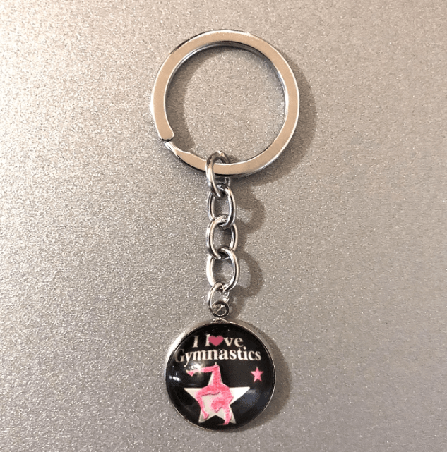 C&J Kc20 Assorted Gymnastics Keychain By C & J Merchantile Canada - Black Star