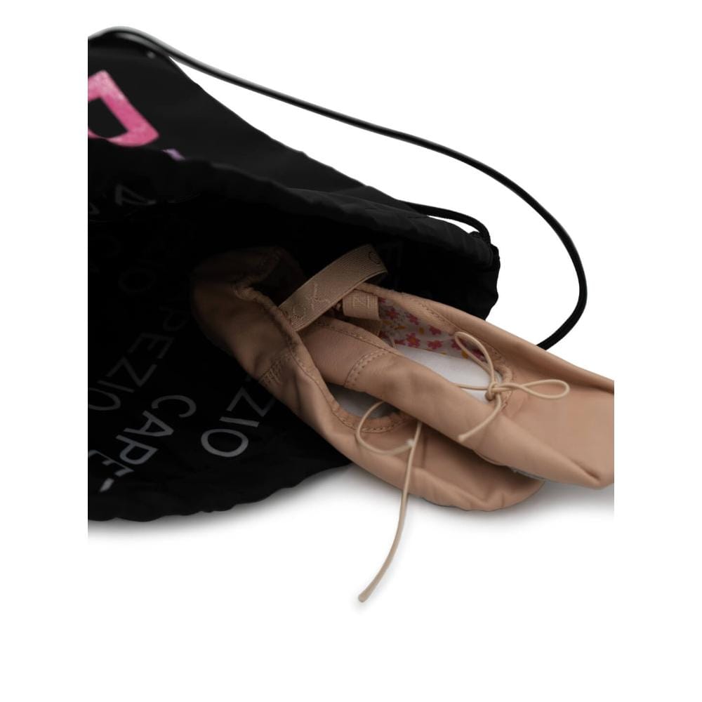 Capezio B292 Drawstring Shoe Bag - Black By Capezio Canada -