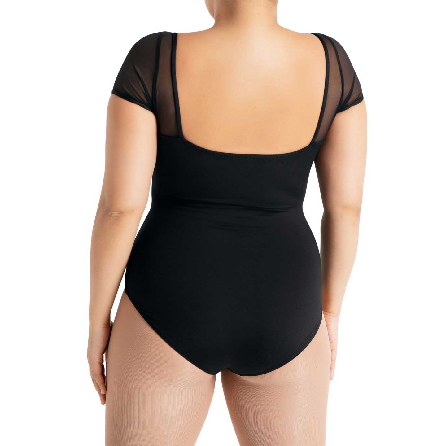 Capezio SE1039C Mesh Yoke Short Sleeve Leotard - Child By Capezio Canada -