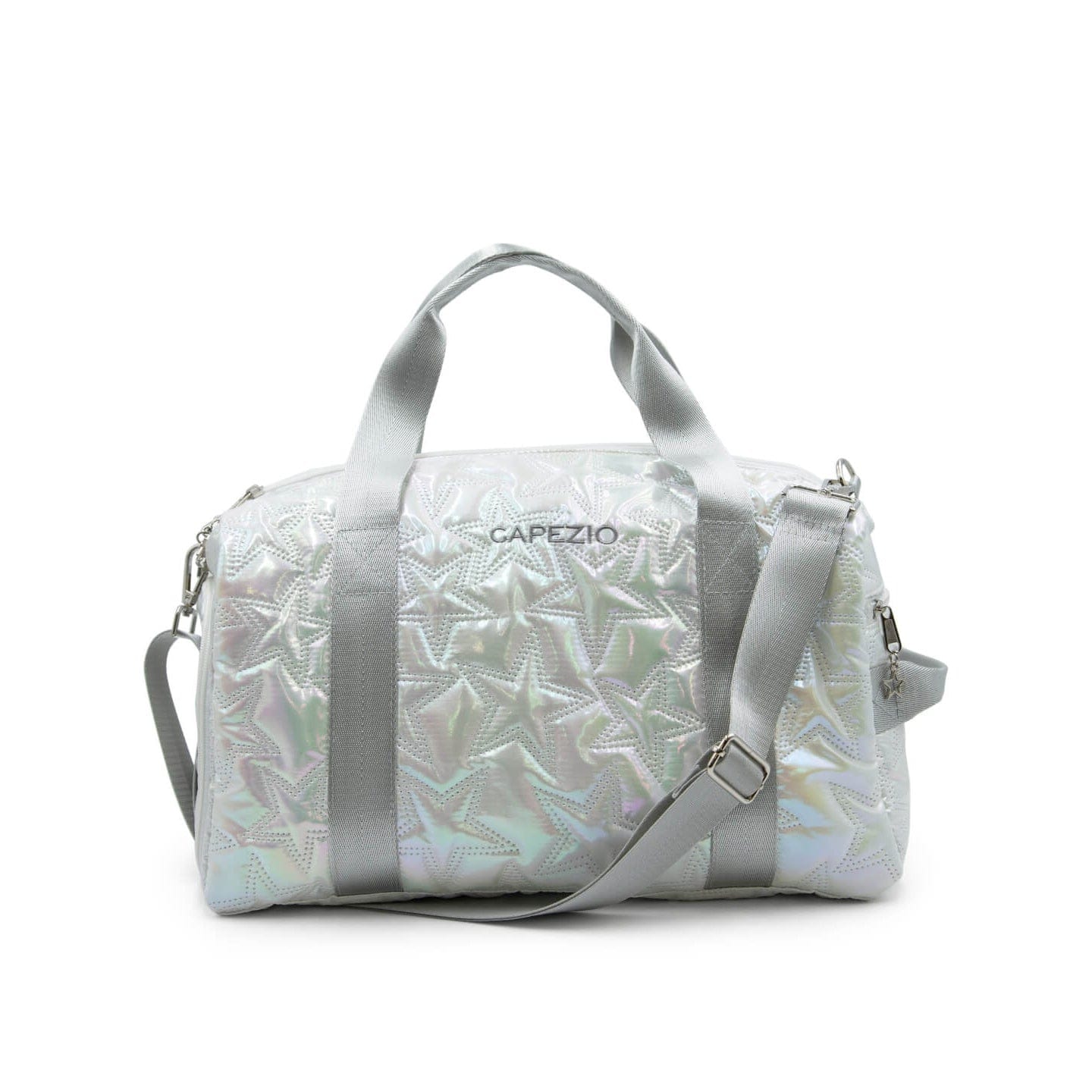 Capezio B323 Metallic Star Travel Duffle - Metallic Silver By Capezio Canada -