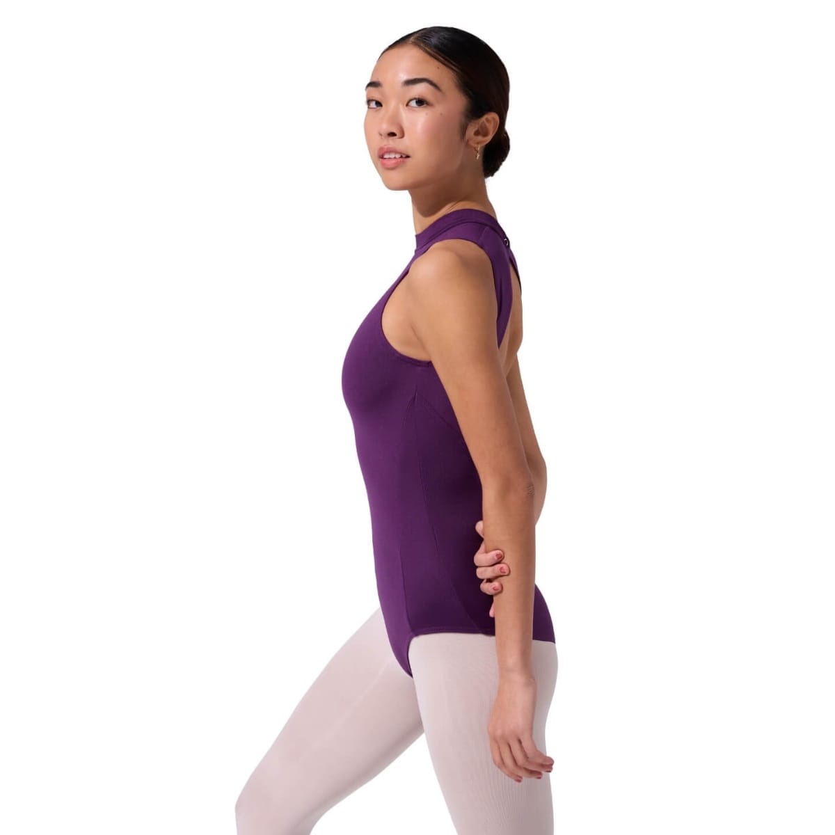 Capezio Studio Collection SE1025W High Neck Leotard - Women By Capezio Canada - M / Aubergine