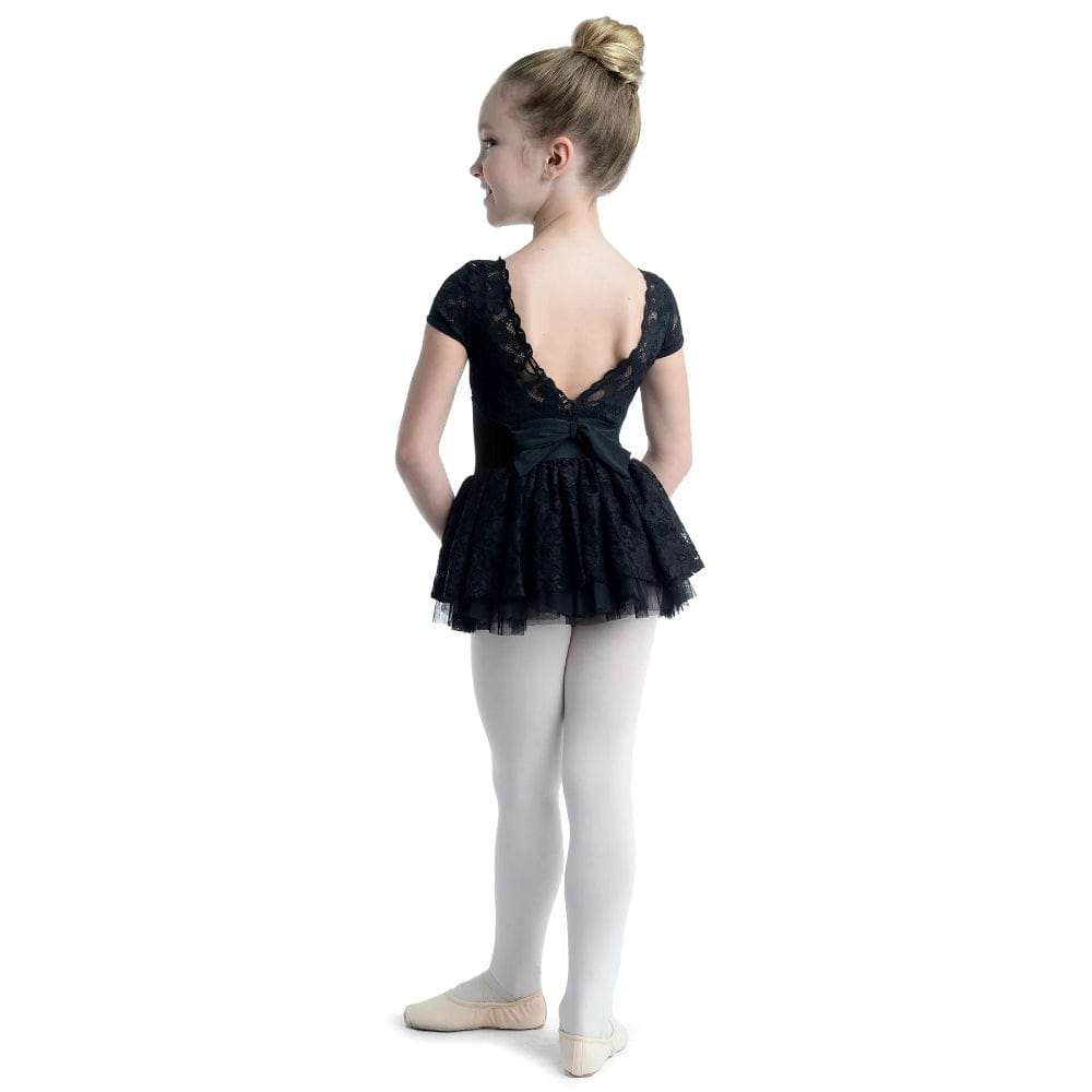 Danshuz 21203C Lace Sleeve and Multi-Tier Lace Skirt Ballet Dress- Girls By Danshuz Canada -