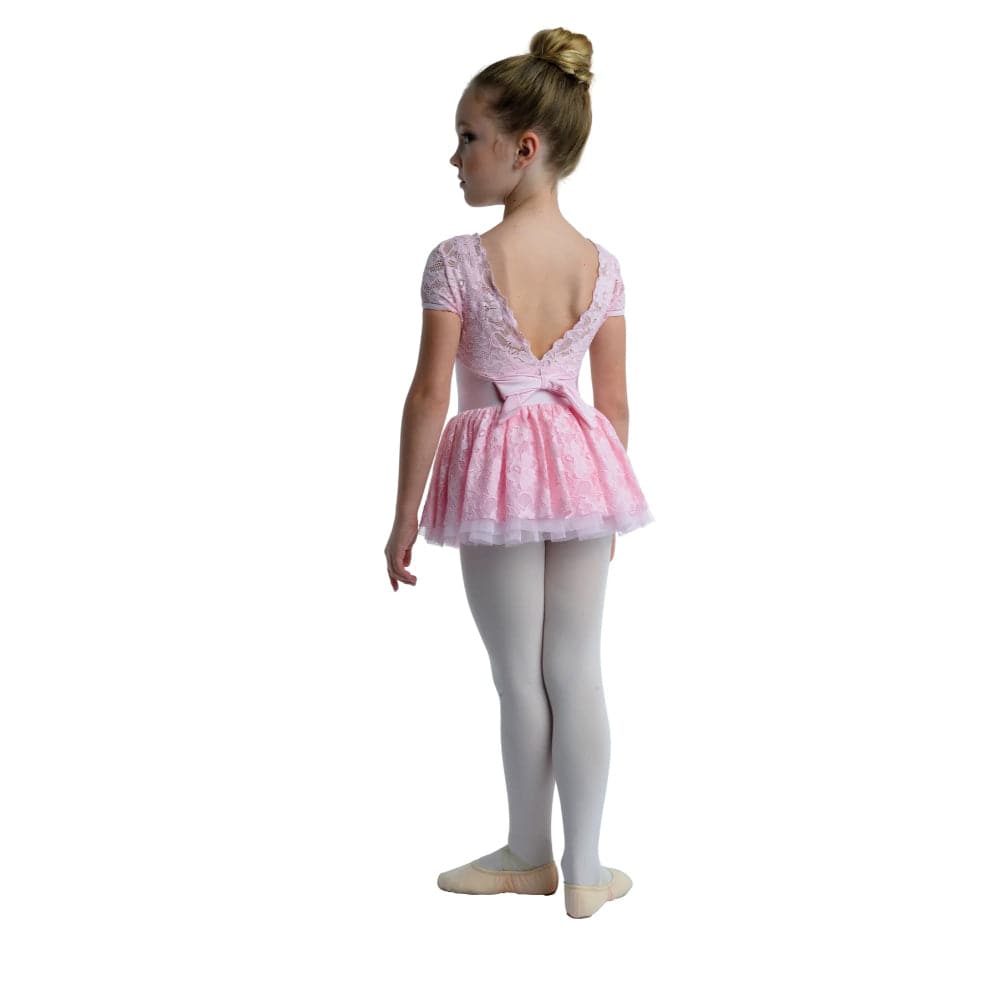 Danshuz 21203C Lace Sleeve and Multi-Tier Lace Skirt Ballet Dress- Girls By Danshuz Canada -