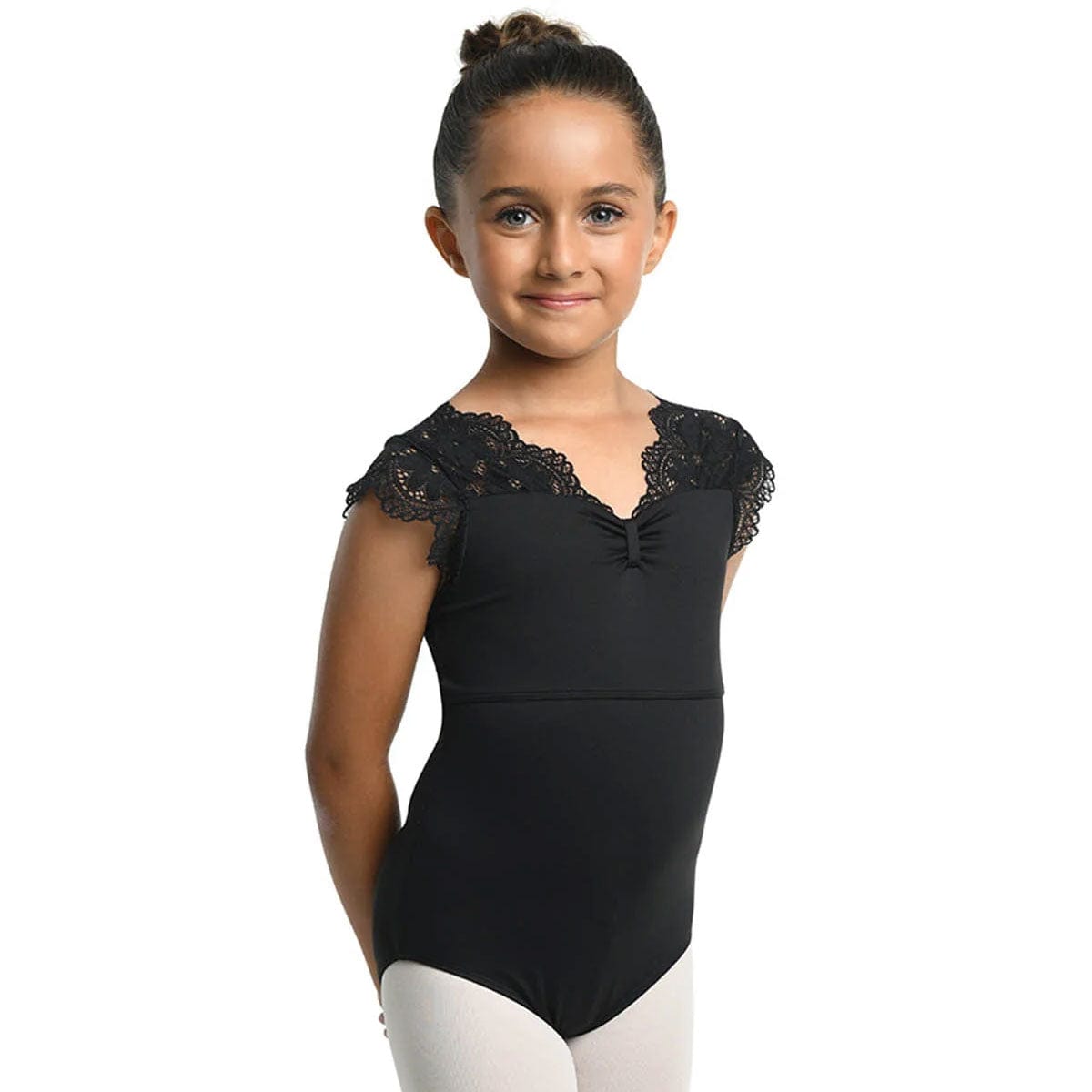Danshuz 23104C Cap Sleeve Lace Leotard - Child By Danshuz Canada -