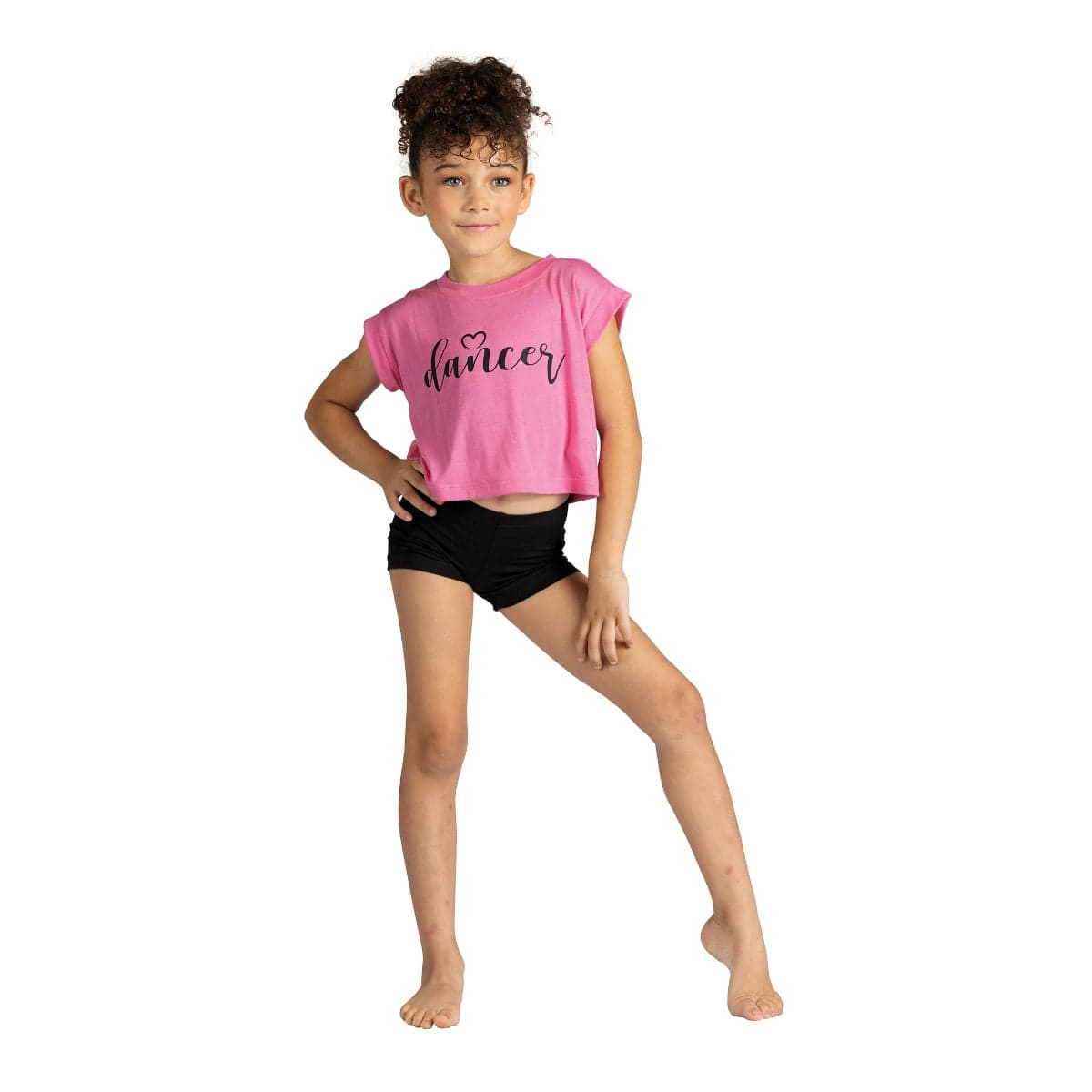 Danshuz 24317 Heart Script Dance Top - Child By Danshuz Canada - 4 - 6 / Pink