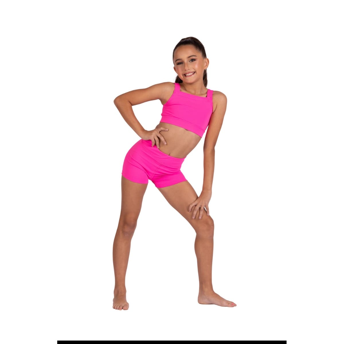 Danshuz 25313C Pink Crisscross Back Top - Girls By Danshuz Canada -