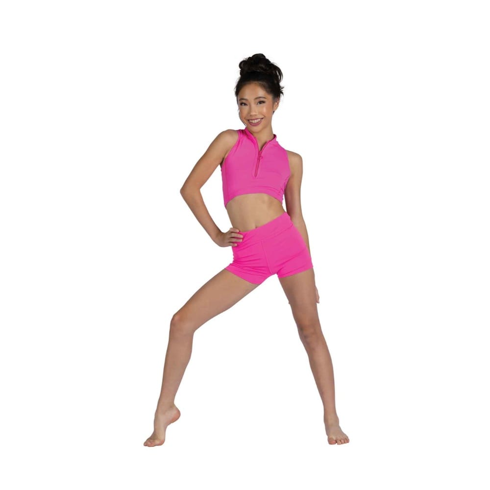 Danshuz 25320C Murphy Crisscross Top - Girls By Danshuz Canada - 8 - 10 / Neon Pink