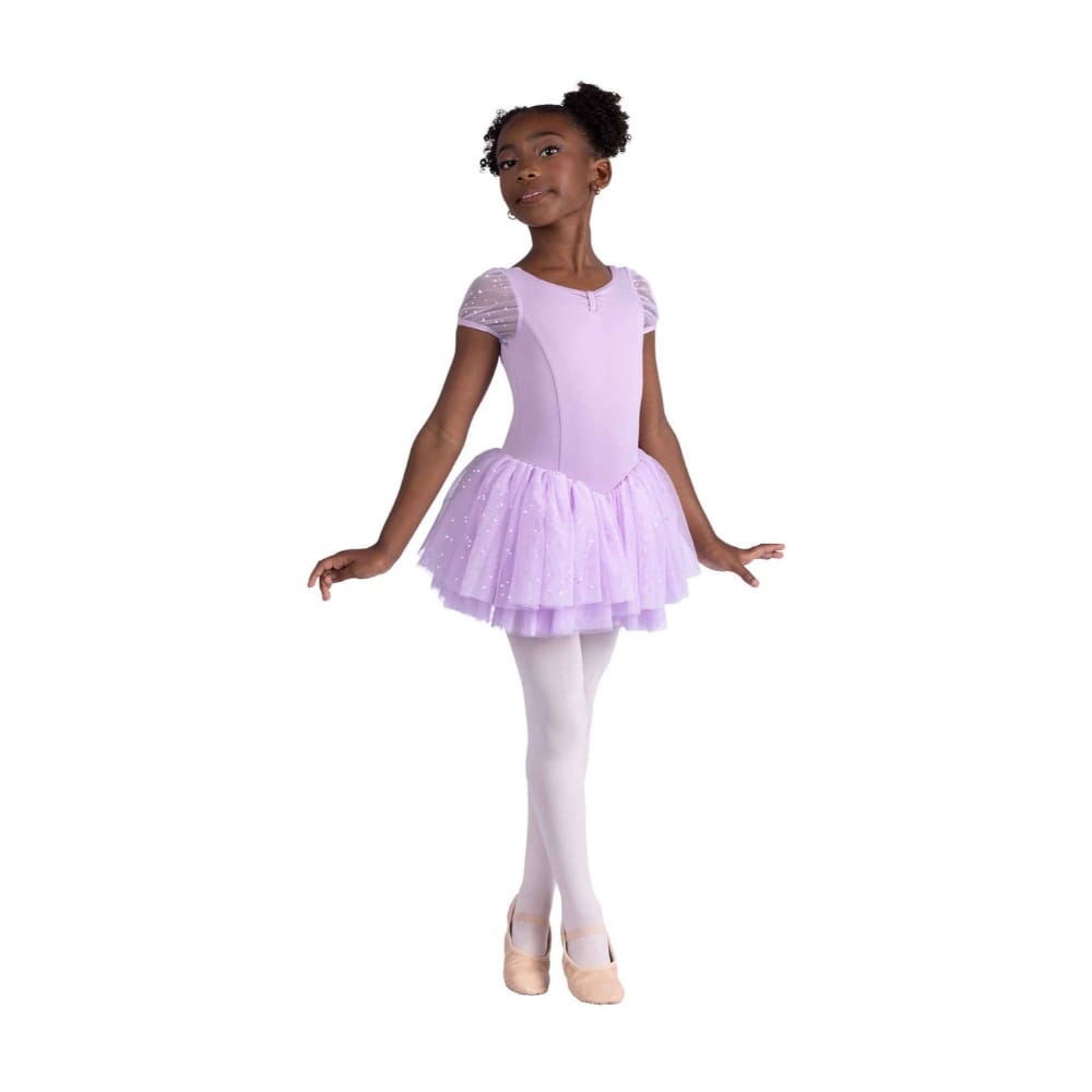 Danshuz 26204C Celestine Cap Sleeve Leotard Dress - Girls By Danshuz Canada -