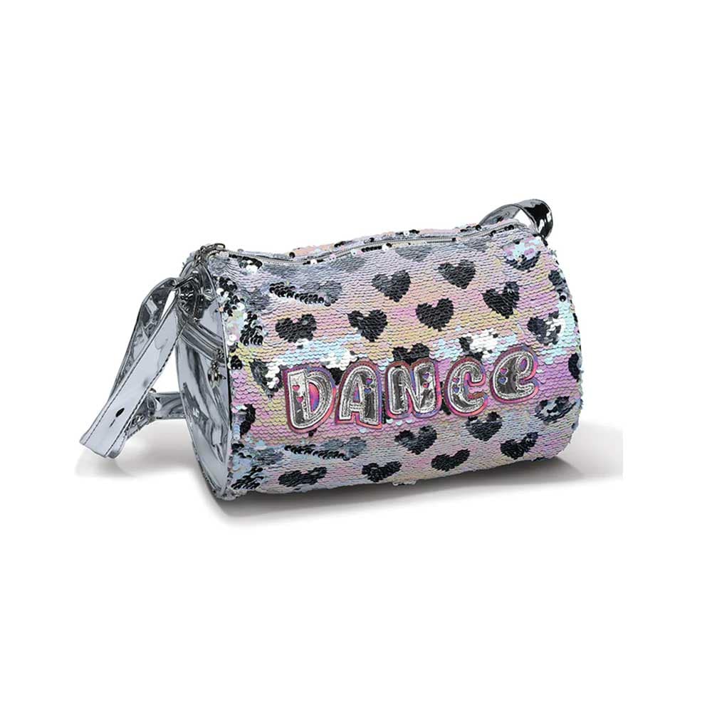 Danshuz B23517 Sequin Hearts Pearlescent Duffel Bag By Danshuz Canada -