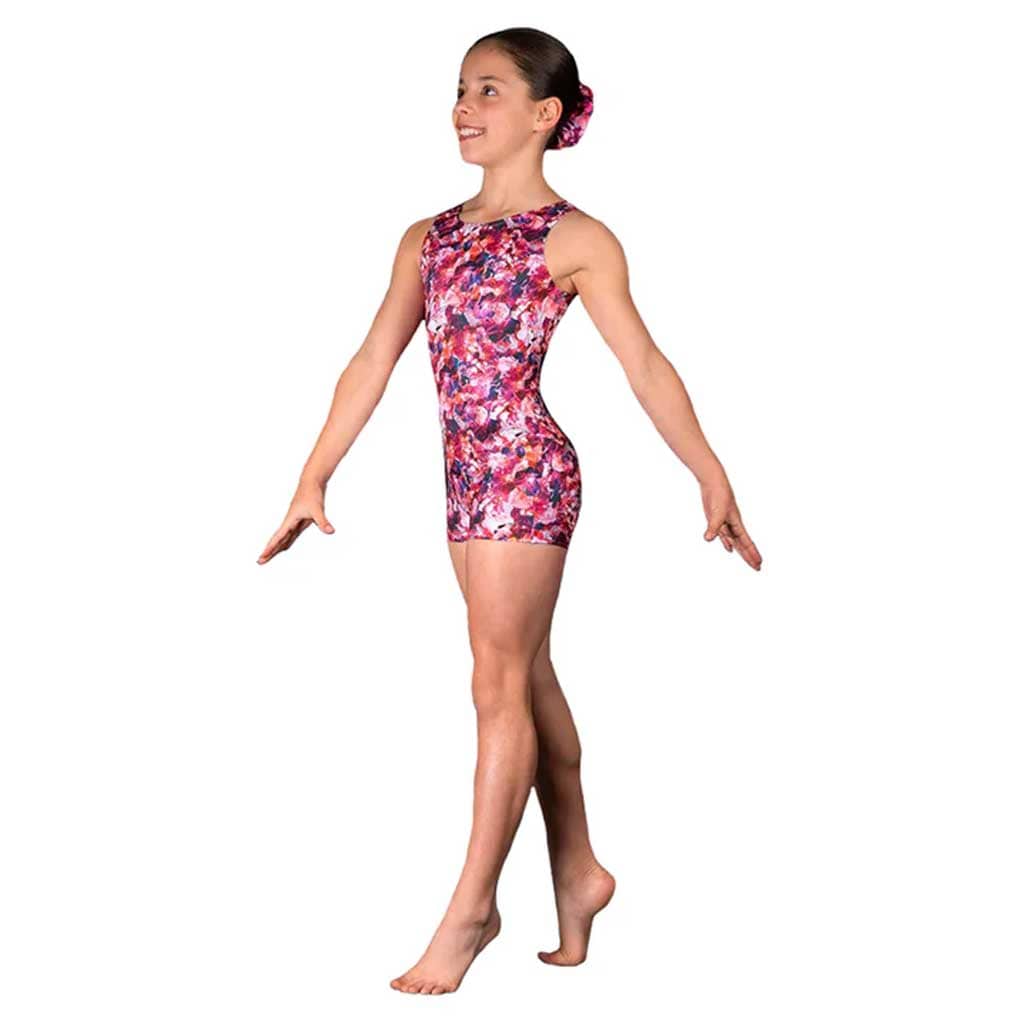 Dynami GB214C Flora Burst Biketard - Child By Dynami Canada -