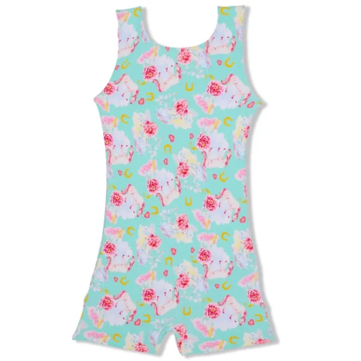 Girl Power Sport Pony Bouquet Gymnastics Biketard - Girls By Girl Power Canada -