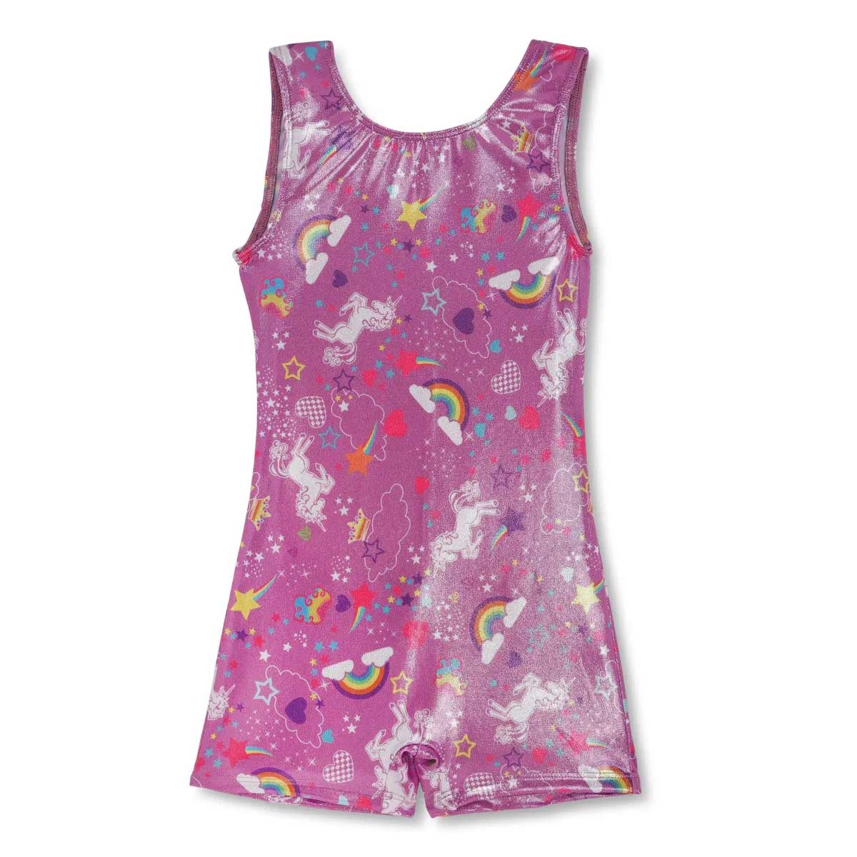 Girl Power 103BB Lavender Unicorn Gymnastics Biketard By Girl Power Canada -