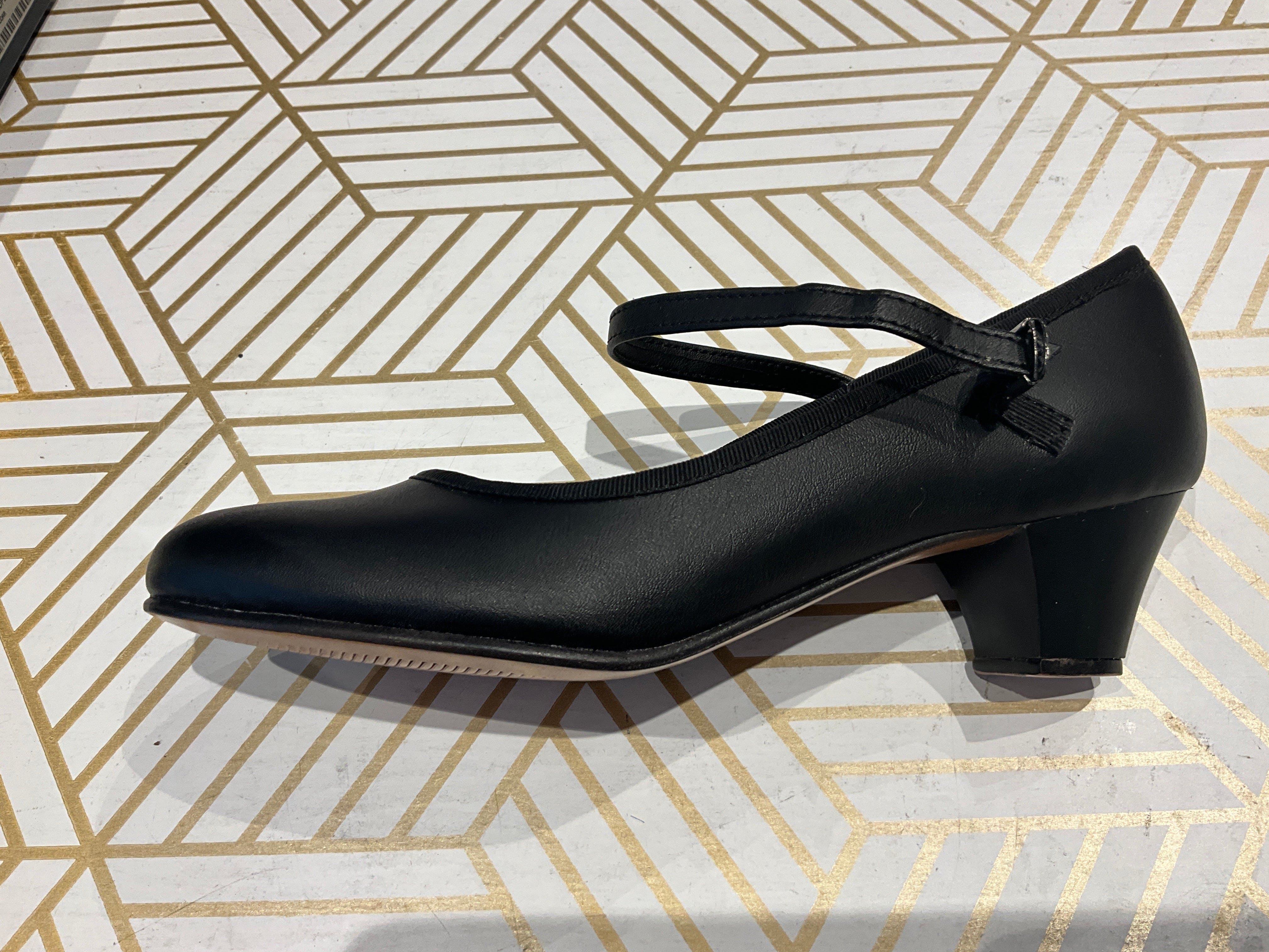 Angelo Luzio 975 1 3/4" Heel Character Shoes By Angelo Luzio Canada - 5.5 / B / BLACK