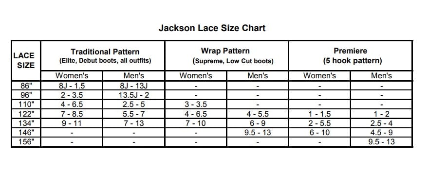Jackson Ultima Elite Skate Laces - Black By Jackson Canada - 98" (249 cm)