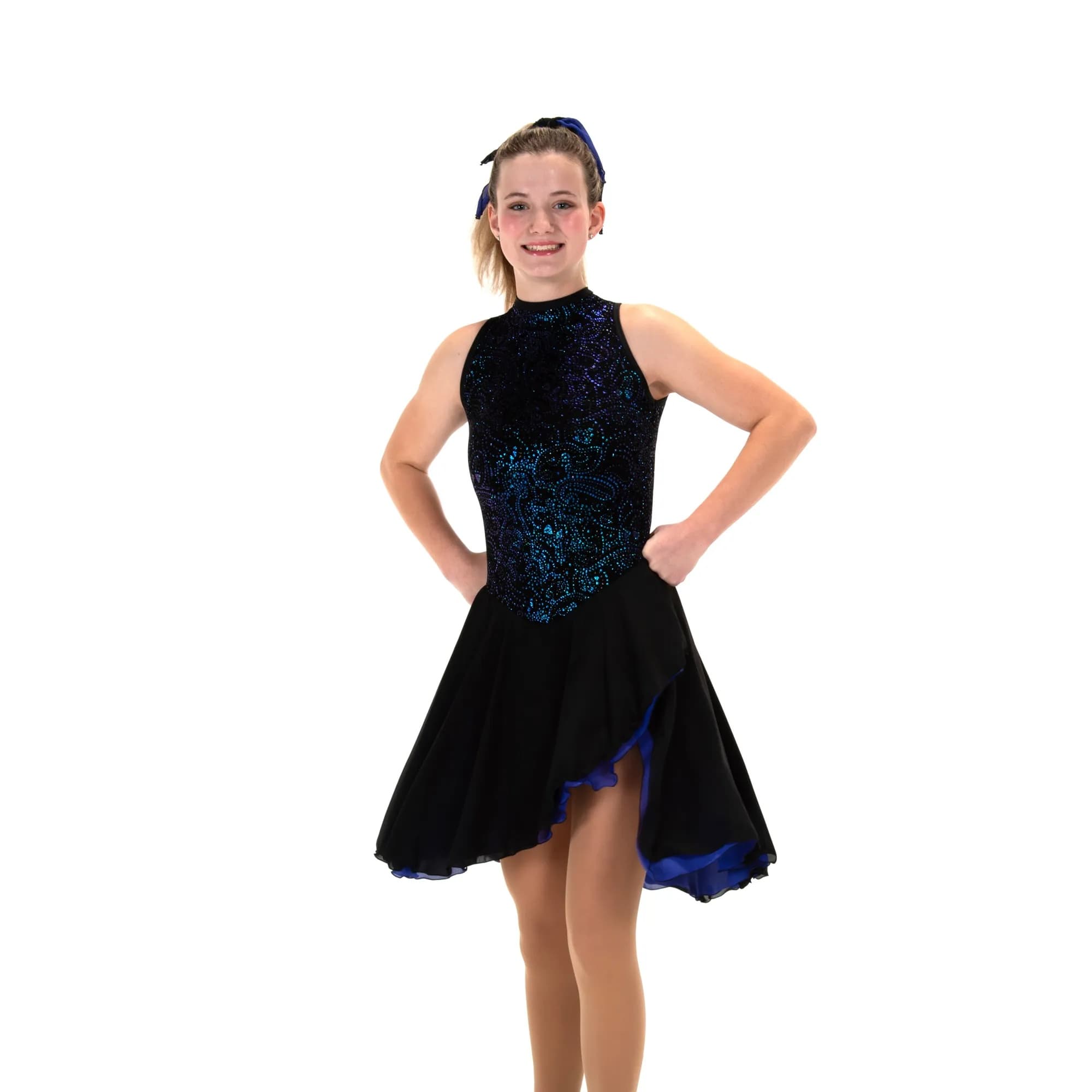 Jerry's 206 The Blues On Black Figure Skating Dress - Women By Jerry's Canada - Ladies - Medium