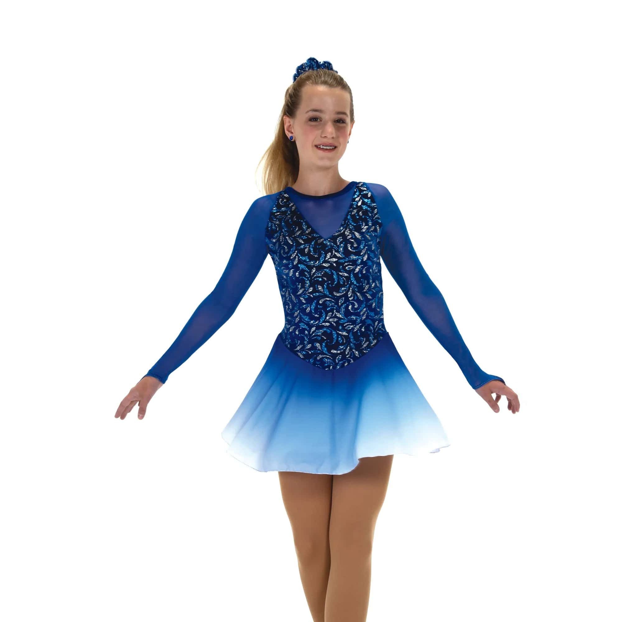 Jerry's 540 Royal Mist Figure Skating Dress - Girls By Jerry's Canada - 12-14