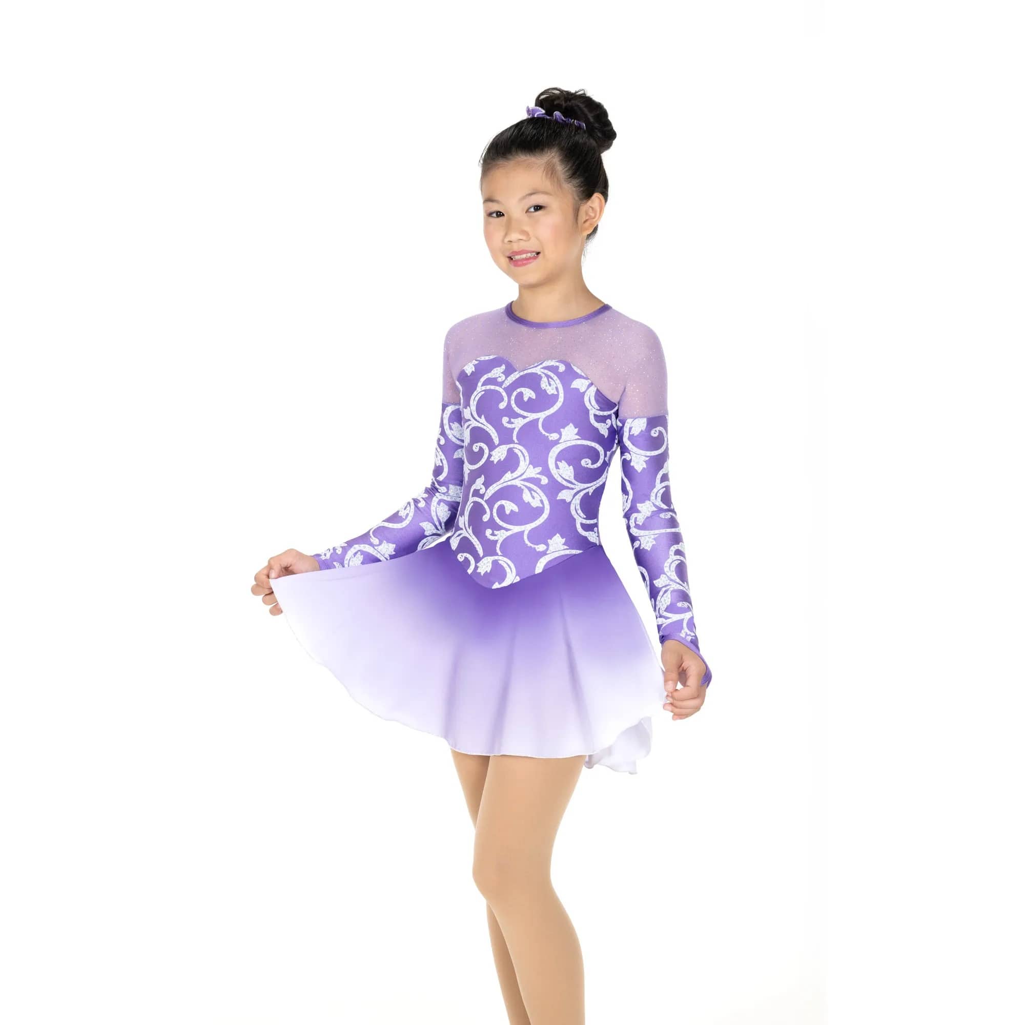 Jerry's 608 Swirls & Pearls Figure Skating Dress - Girls By Jerry's Canada -