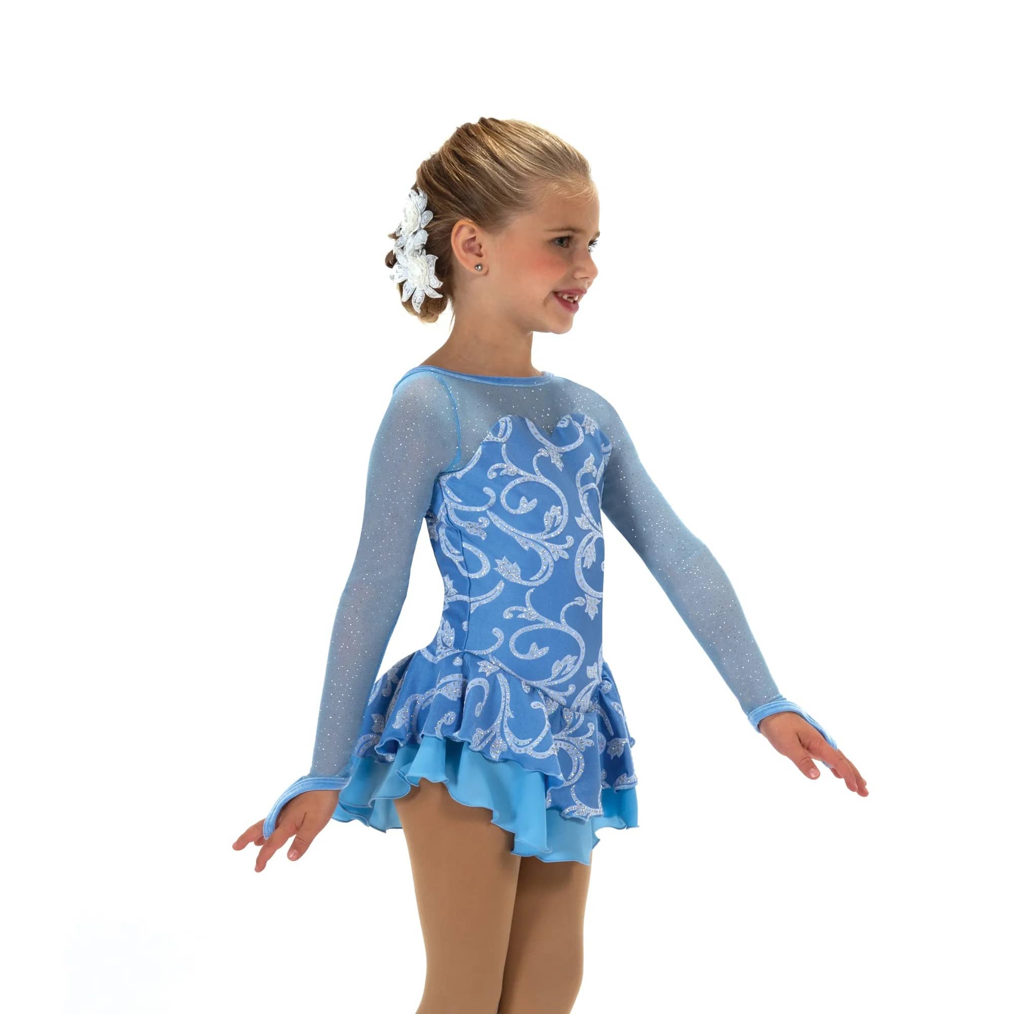 Jerry's 615 Blue Sugar Sweet Figure Skating Dress - Girls By Jerry's Canada - 8-10 / Blue