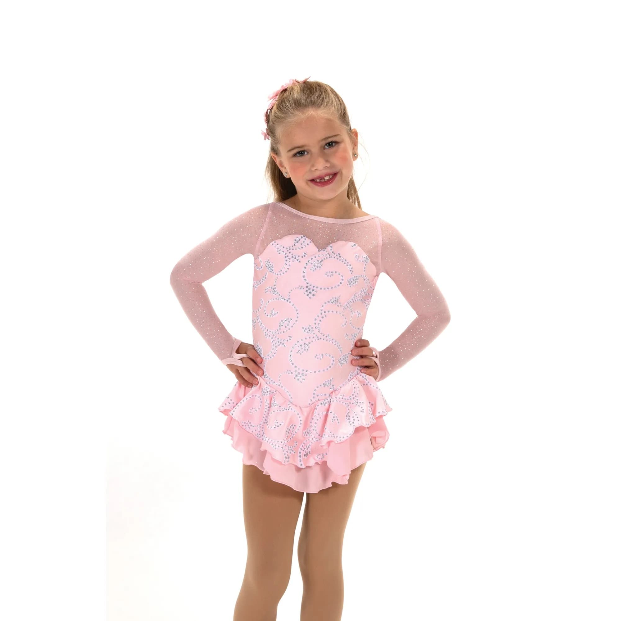 Jerry's 615 Pink Sugar Sweet Figure Skating Dress - Girls By Jerry's Canada - 10-12 / Pink