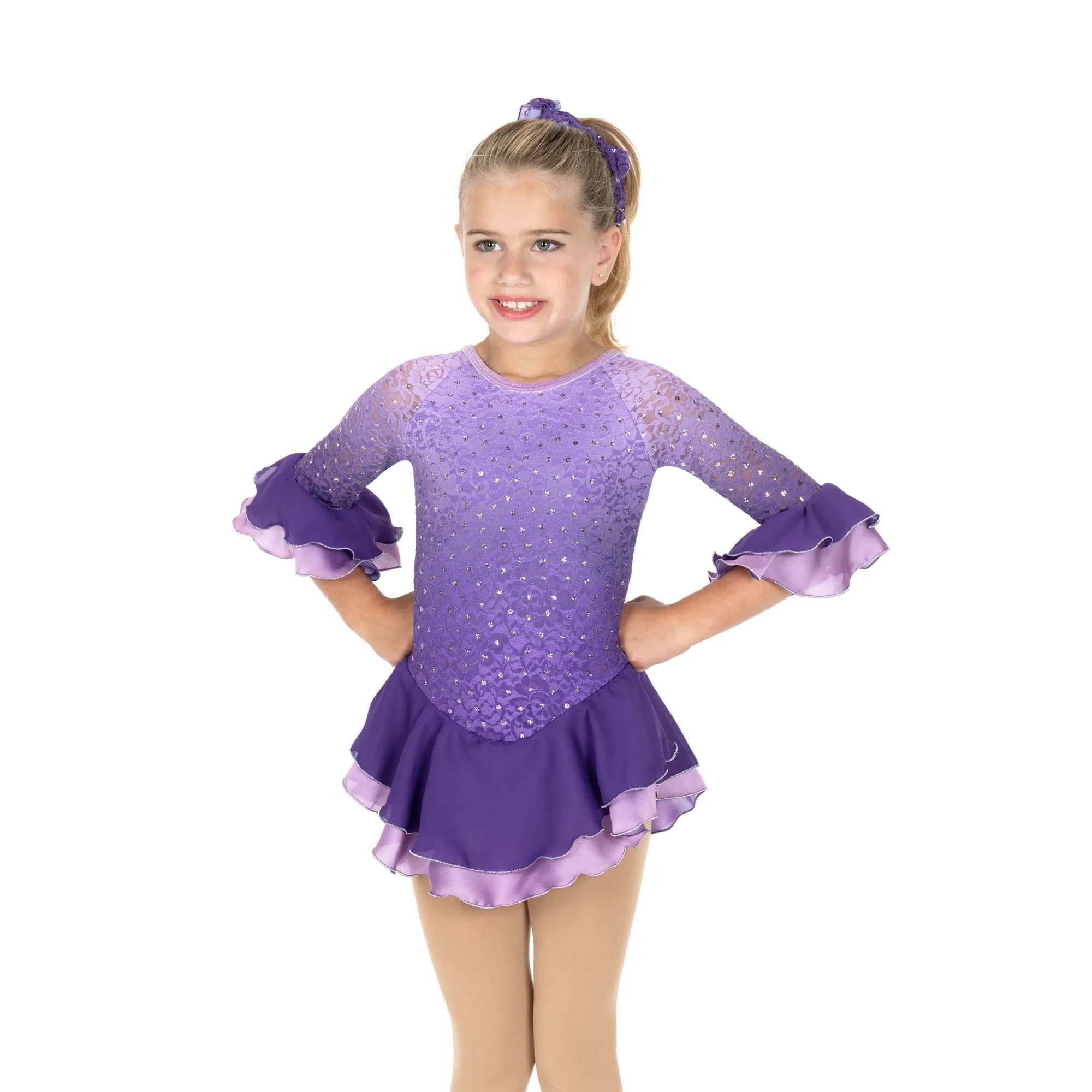 Jerry's 760 Lacy Larkspur Figure Skating Dress - Girls By Jerry's Canada -