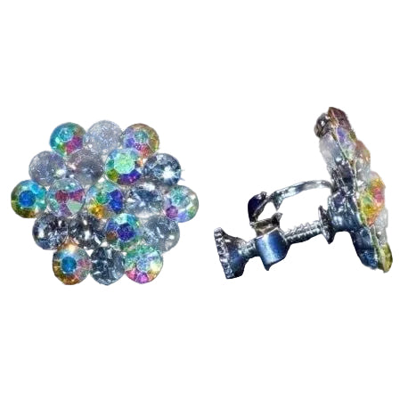 Kissed by Glitter SS004 AB Cluster Clip On By Kissed by Glitter Canada -