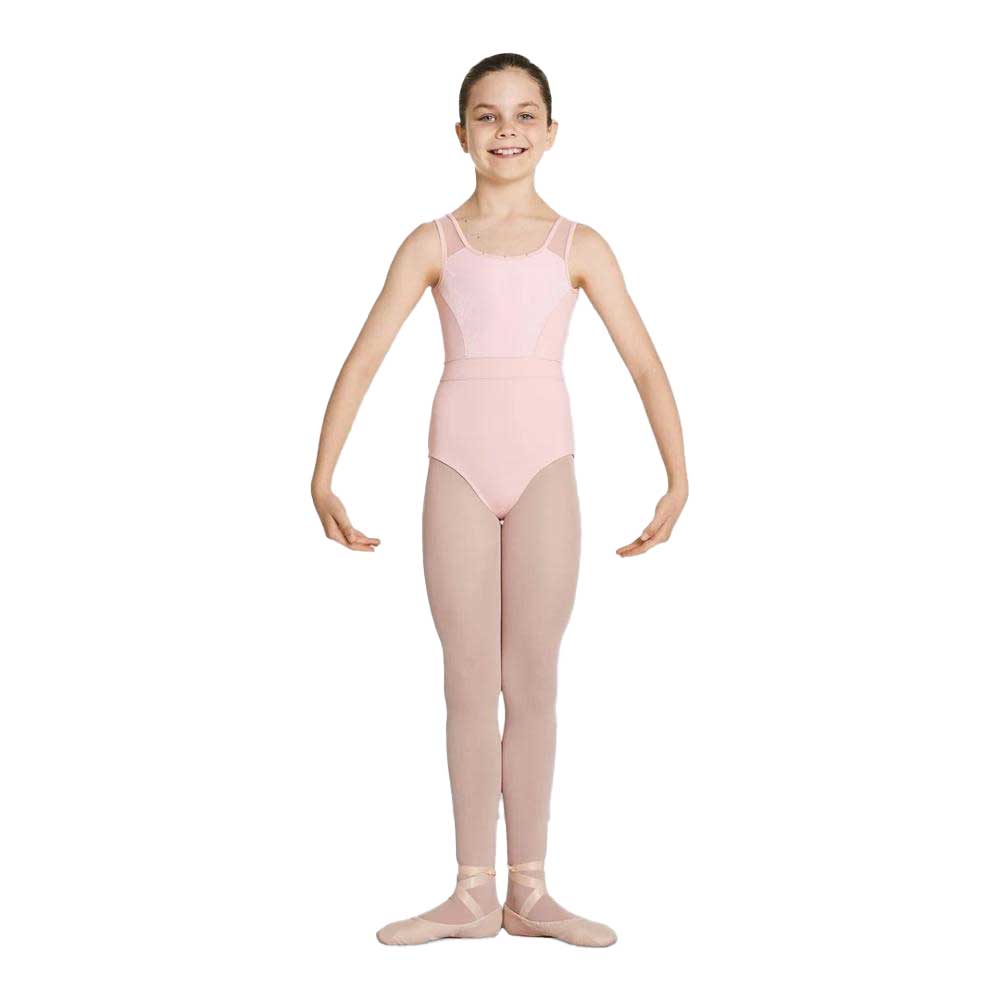Mirella M457C Tank Mesh Leotard Pink - Child By Mirella Canada - 4-6 / Pink