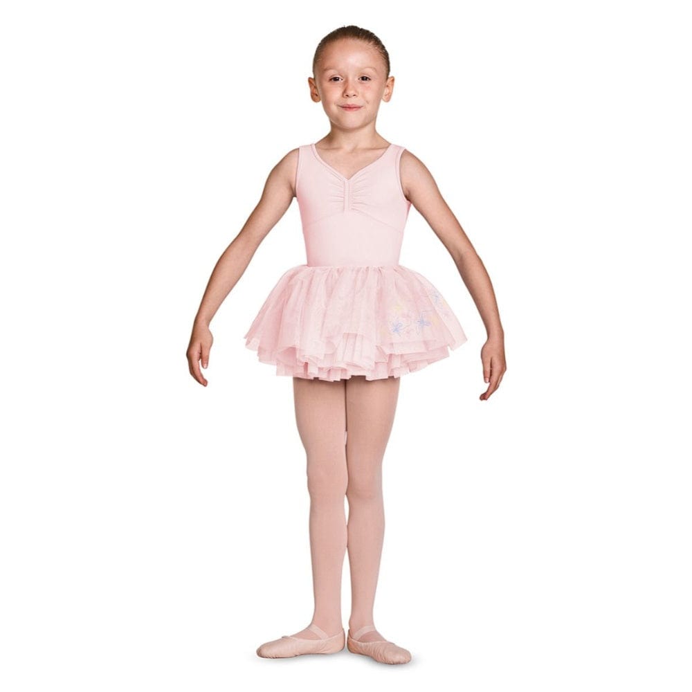 Mirella MS137C Embroidered Tutu Skirt - Child By Mirella Canada - 4-6 / Pink