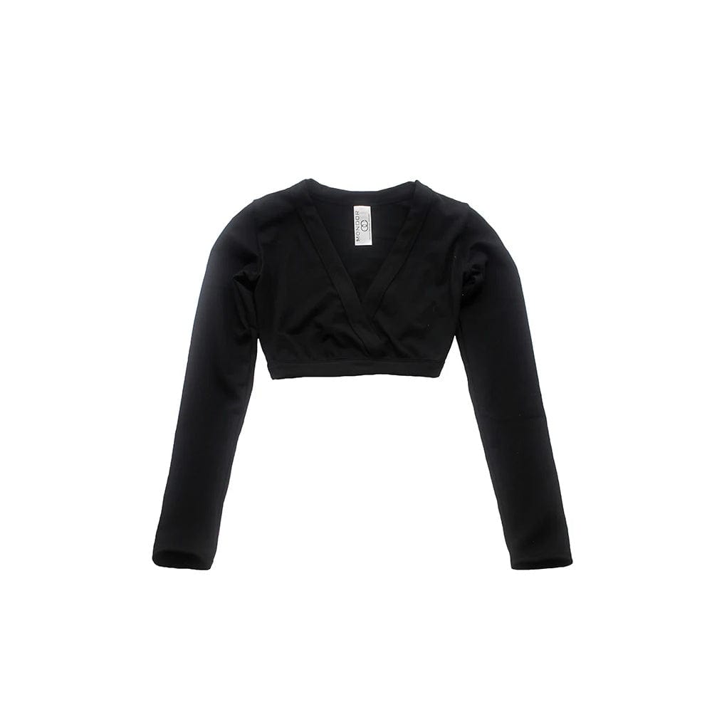 Mondor 1642 Long Sleeve Wrap Top - Child By Mondor Canada - 4-6 / Black