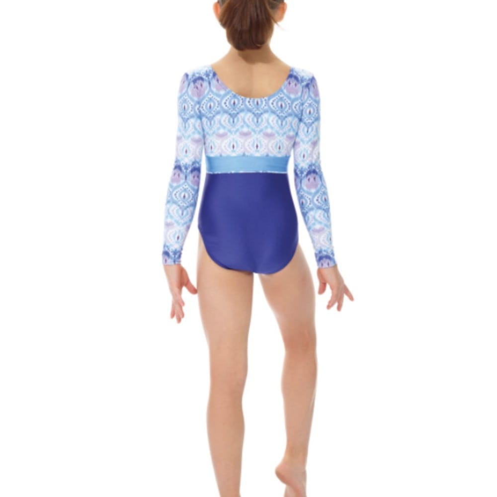 Mondor 17811 Long Sleeve Gymnastics Leotard - Adult By Mondor Canada - Small / Purple Bubbles (B8)