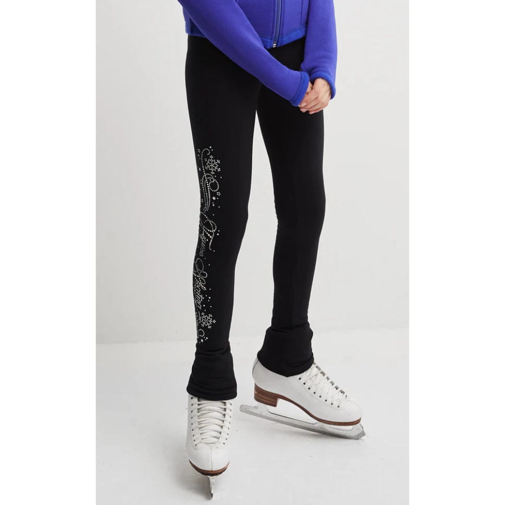 Mondor 24450 Sequin Polartec Leggings - Child By Mondor Canada - 12-14 / J Fig Skating Flake