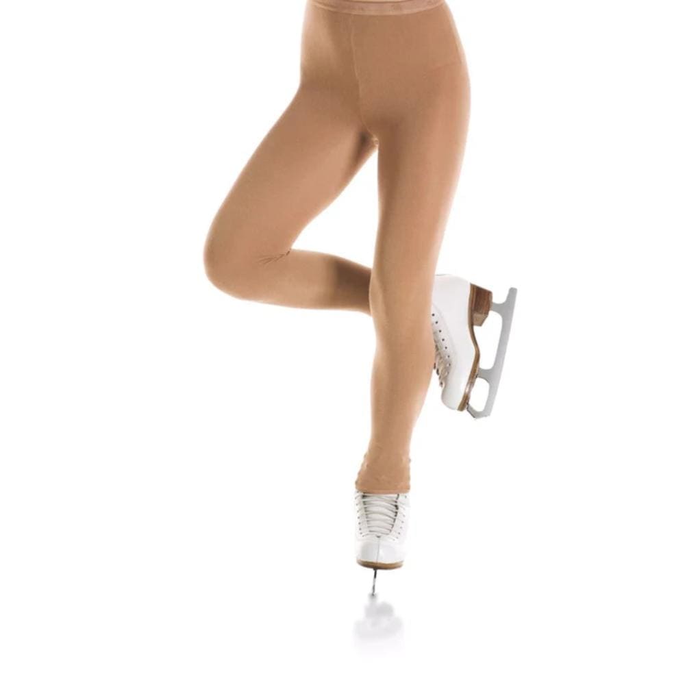 MONDOR 3303 (74) Light Tan Bamboo Footless Skating Tight - Kids By Mondor Canada -
