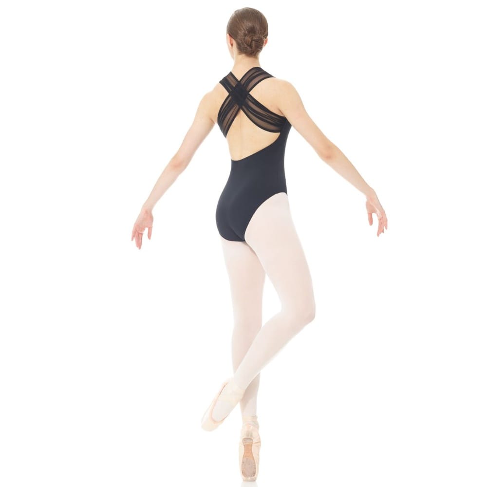 Mondor 3633 Cross Back Dance Leotard - Adult By Mondor Canada - Small / Black (52)