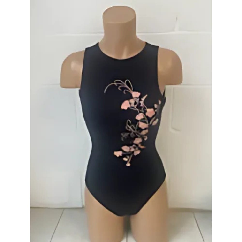 Mondor 3651 Floral High Neck Dance Leotard - Child By Mondor Canada -