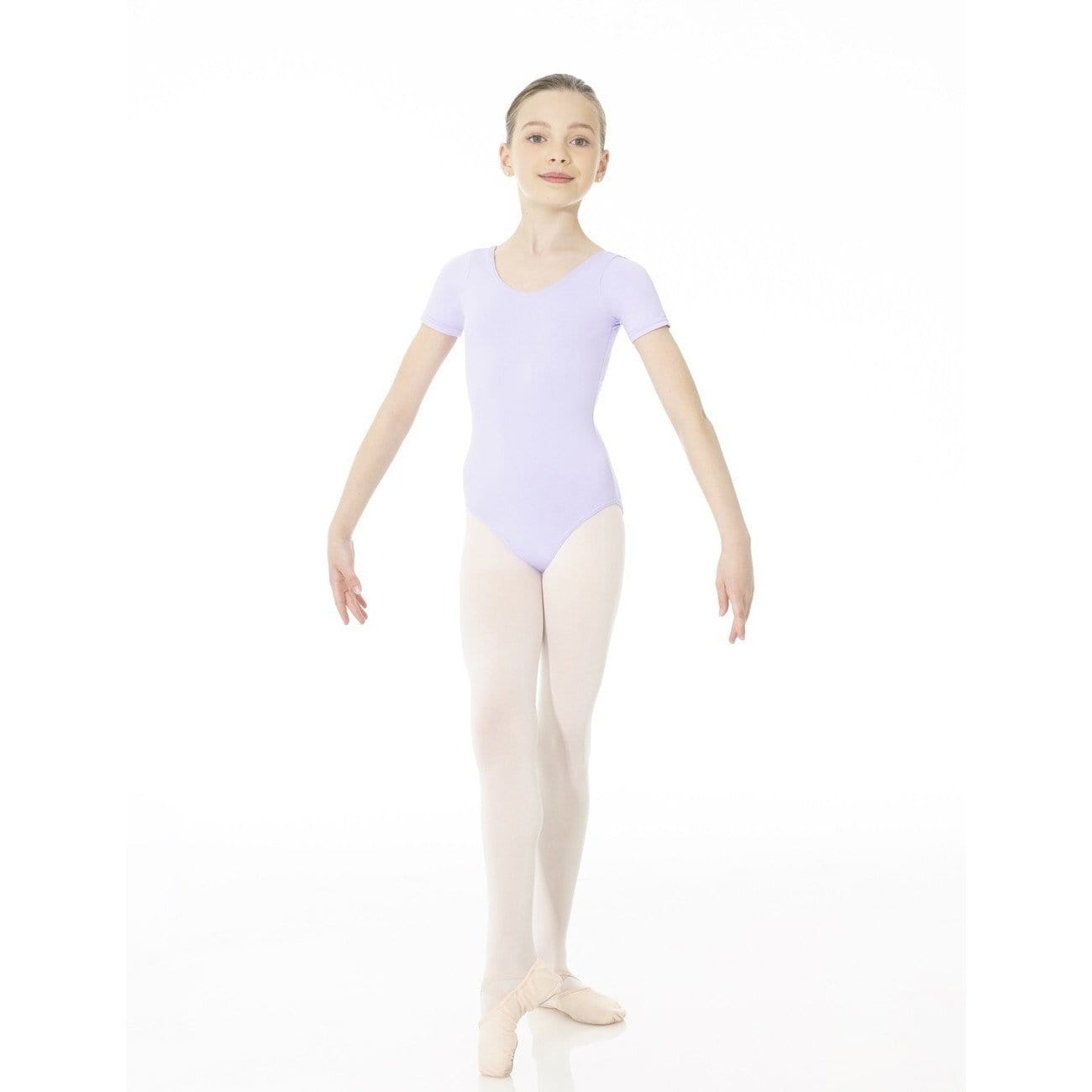 Mondor 40096 Short Sleeve Dance Leotard - Girls By Mondor Canada - 2-4 / Lilac (10)