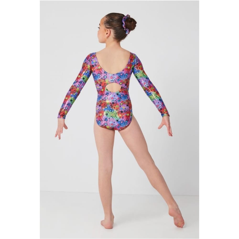 Mondor 7849 Peace and Love Long Sleeves Gymnastics Leotard - Child By Mondor Canada -