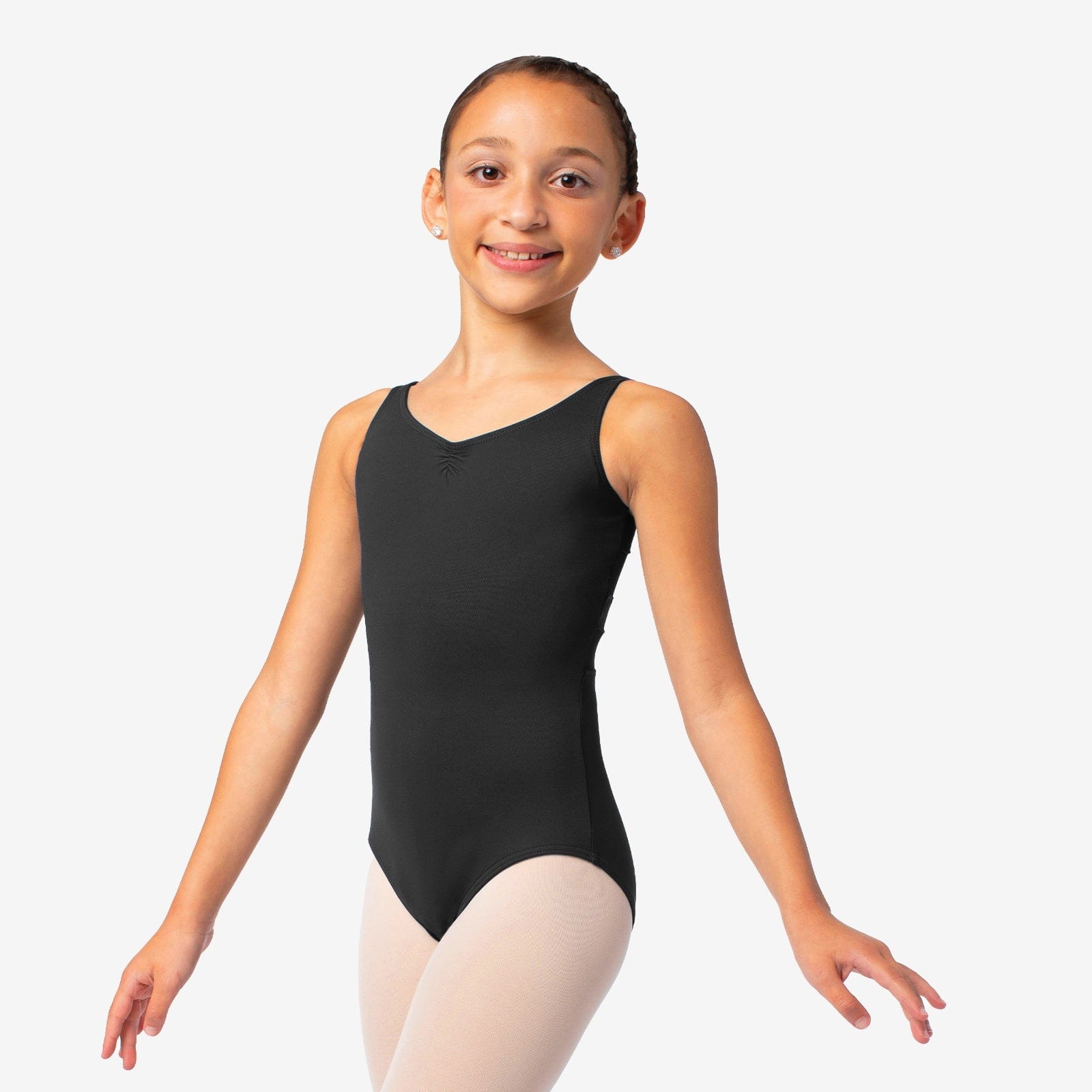 So Danca SL132 Pinch Front Tank Leotard - Child By So Danca Canada - 8-10 / Black
