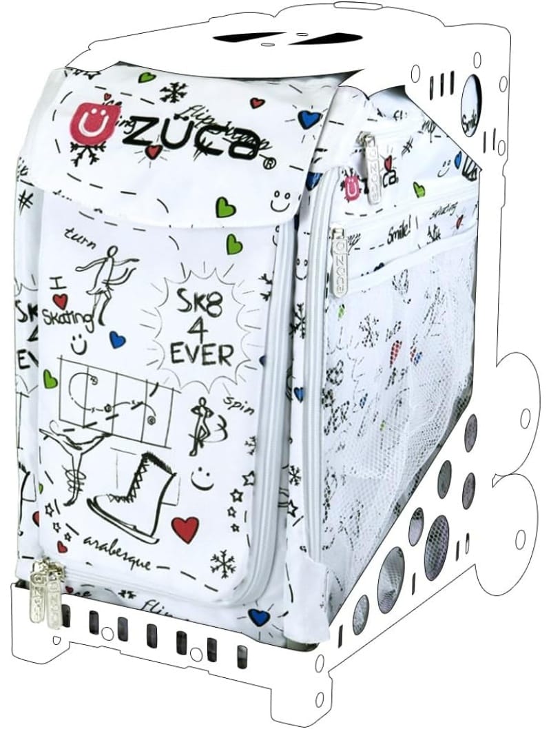 ZUCA Sport Insert | Sk8 (White) Skating Bag Insert Only (Frame Sold Separately) By ZUCA Canada -