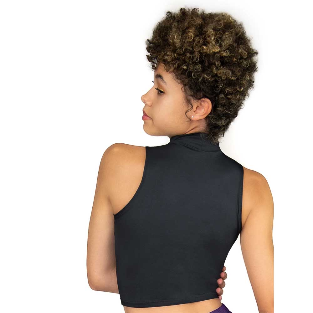 Body Wrappers Mock Neck Pullover - Child - BWP063 By BODYWRAPPERS Canada - 6x-7 / Black