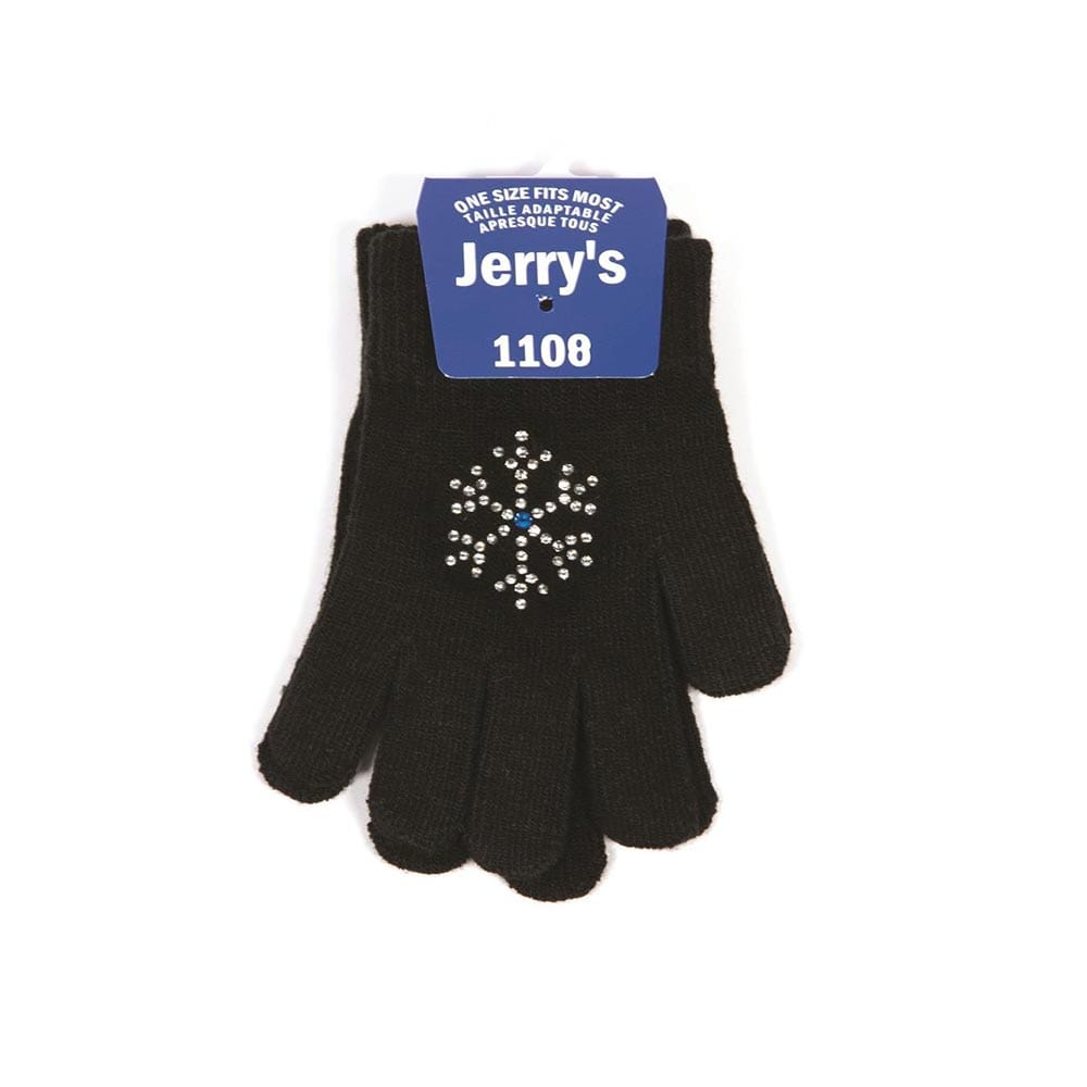 Jerry's 1108 Snowflake Crystal Skating Gloves - Tween / Adult Size By Jerry's Canada - Black