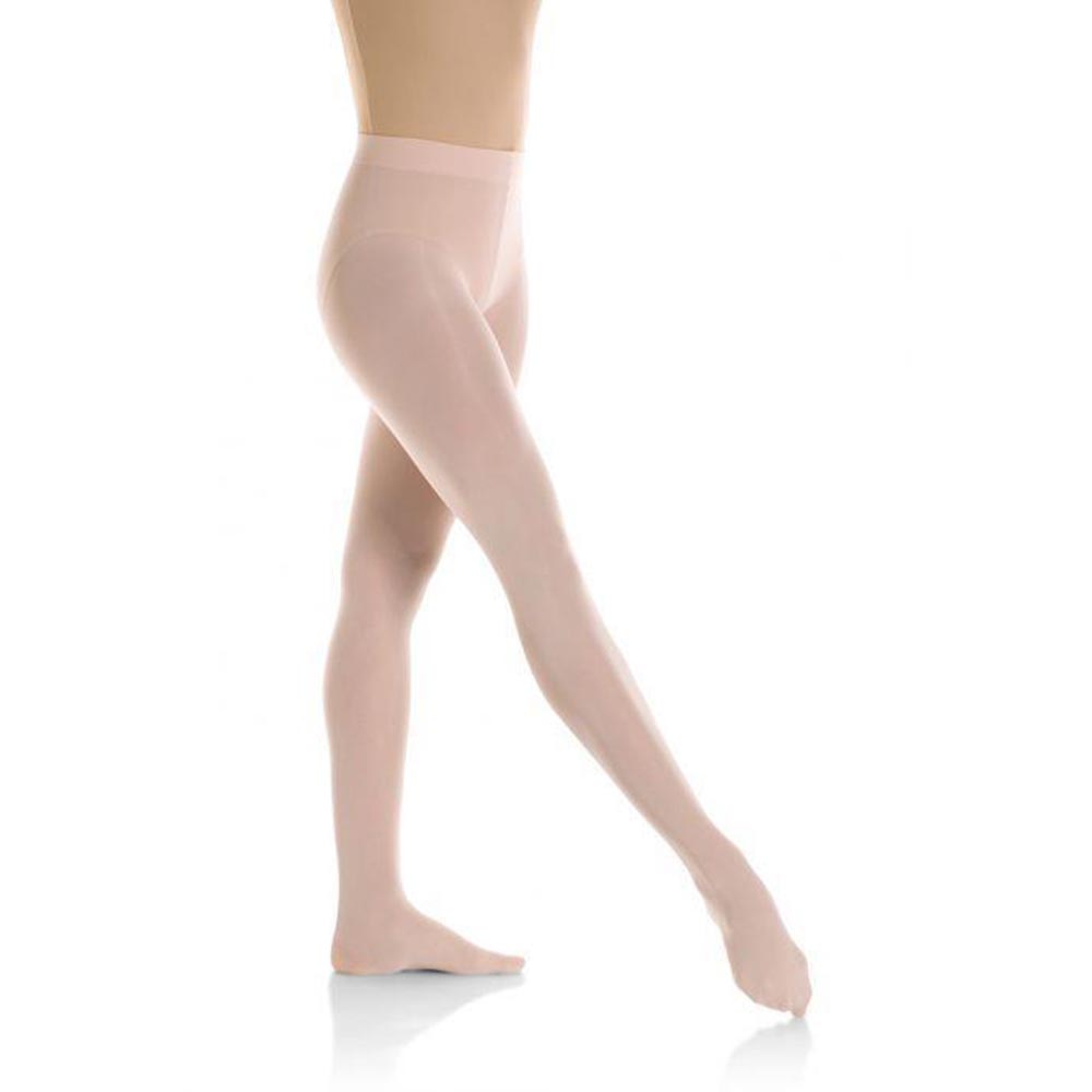 Children's Girls Ballet Dance Tights Footed Seamless Solid Stockings-pink